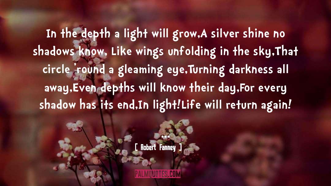 Robert Fanney Quotes: In the depth a light