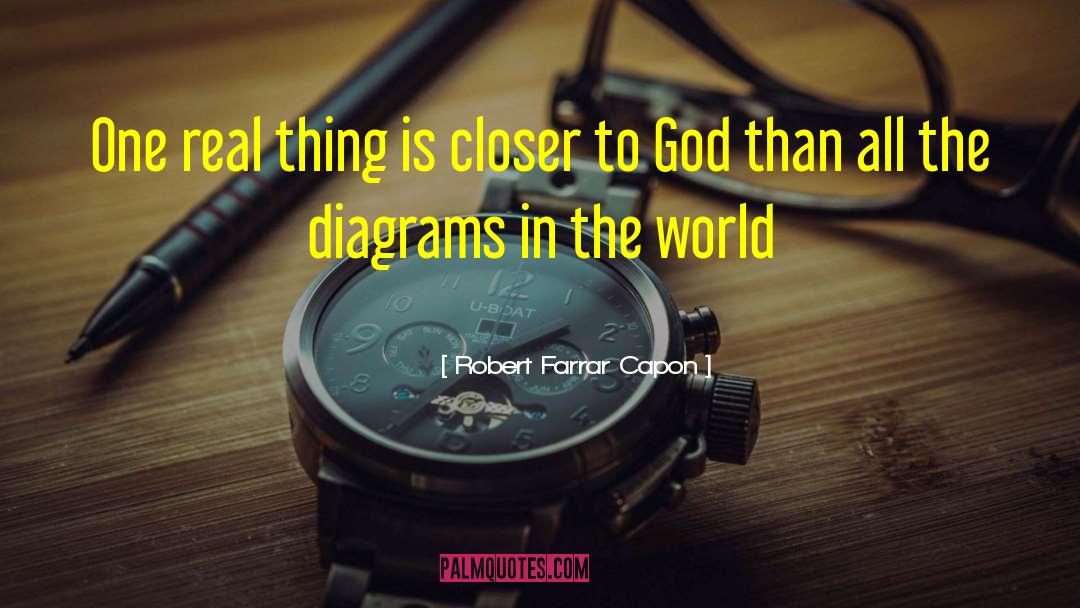 Robert Farrar Capon Quotes: One real thing is closer