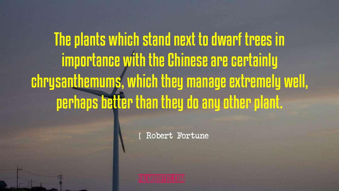 Robert Fortune Quotes: The plants which stand next
