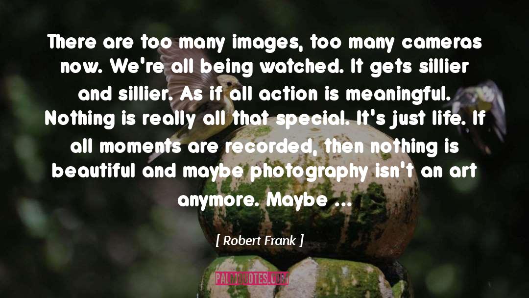 Robert Frank Quotes: There are too many images,