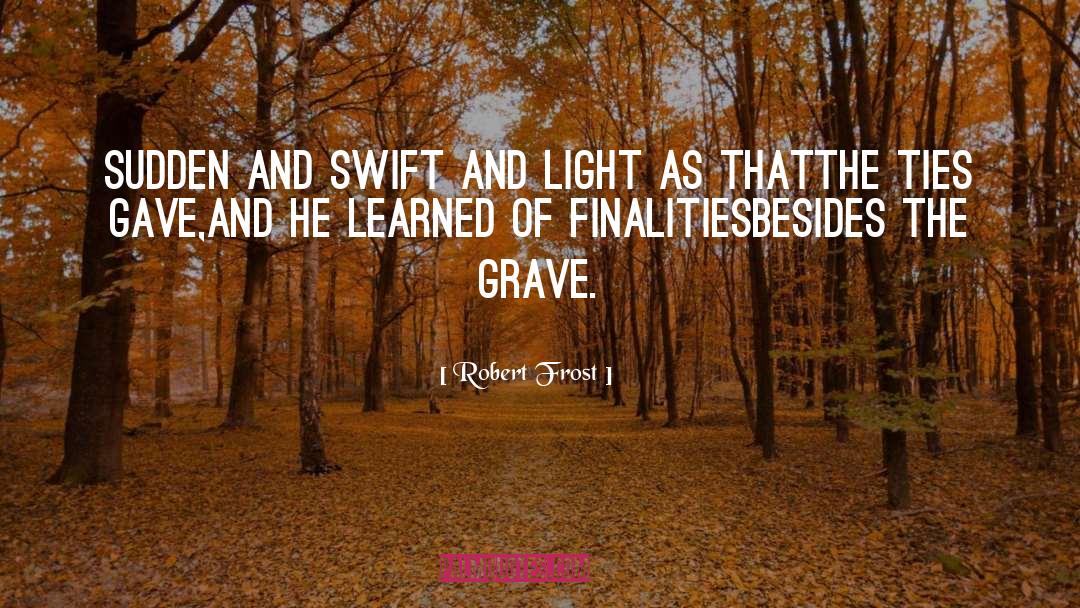 Robert Frost Quotes: Sudden and swift and light