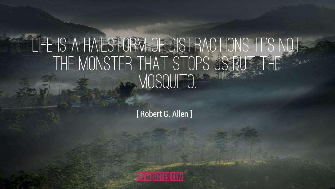 Robert G. Allen Quotes: Life is a hailstorm of