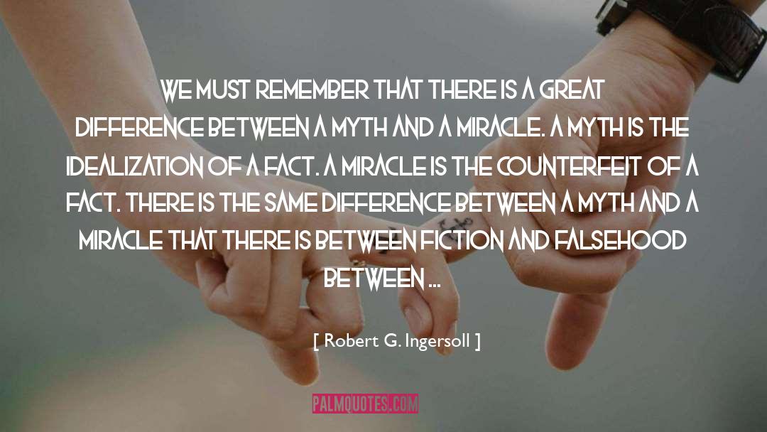 Robert G. Ingersoll Quotes: We must remember that there