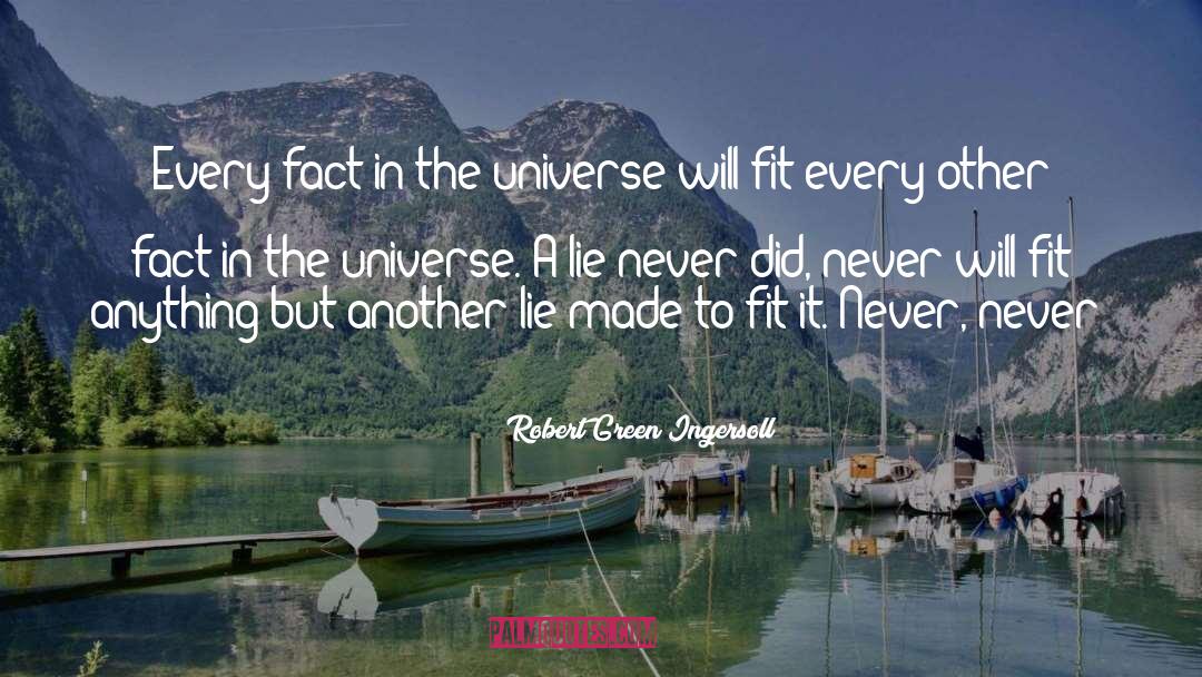Robert Green Ingersoll Quotes: Every fact in the universe