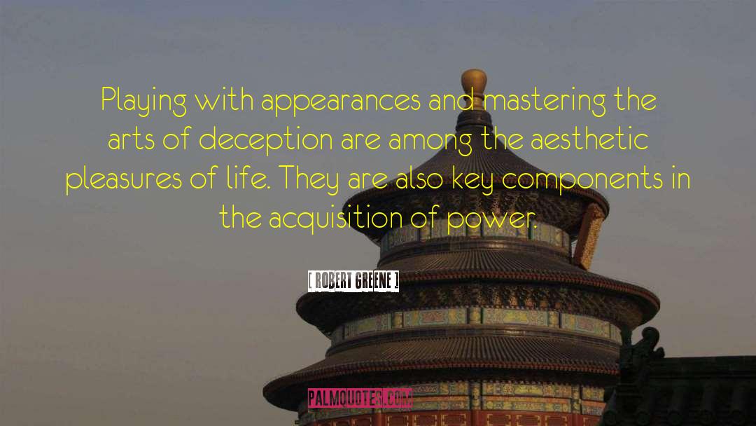 Robert Greene Quotes: Playing with appearances and mastering