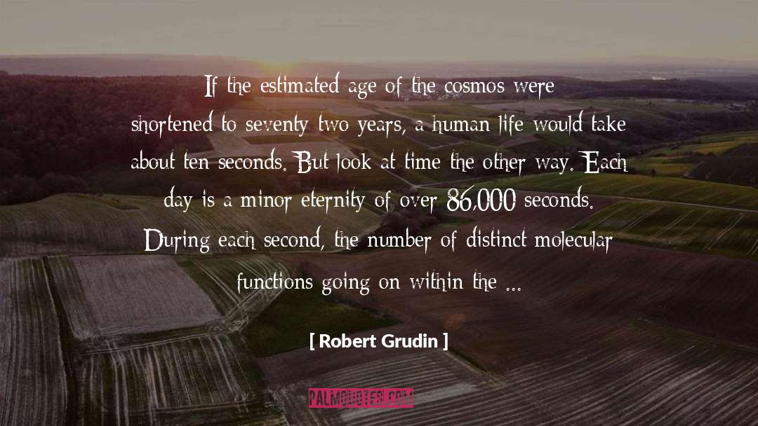 Robert Grudin Quotes: If the estimated age of