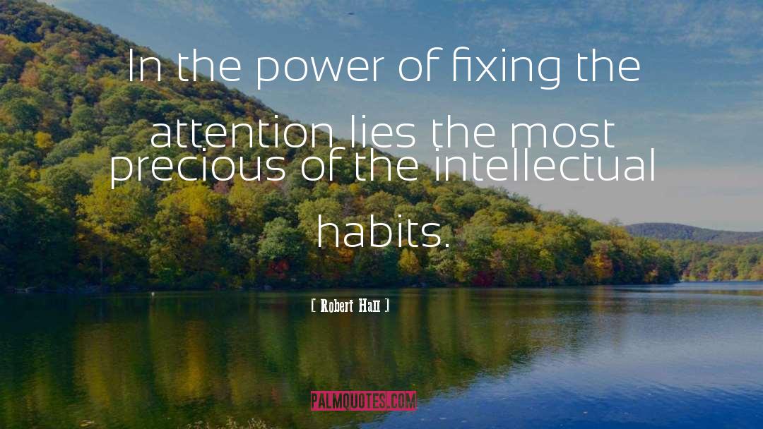 Robert Hall Quotes: In the power of fixing