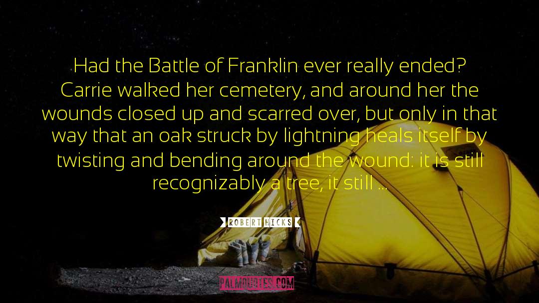 Robert Hicks Quotes: Had the Battle of Franklin