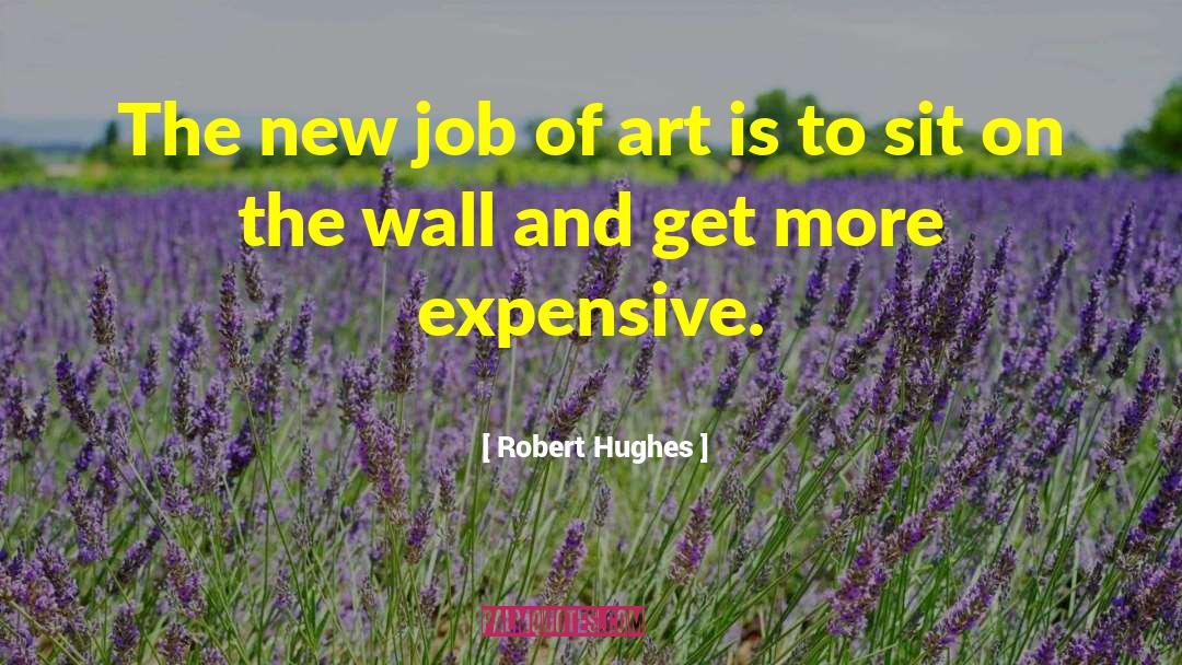 Robert Hughes Quotes: The new job of art