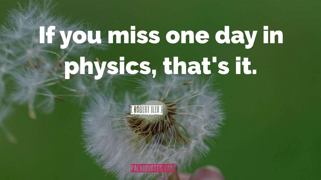 Robert Iler Quotes: If you miss one day