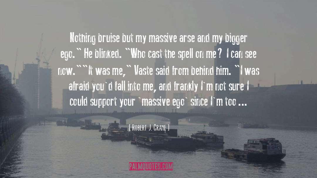 Robert J. Crane Quotes: Nothing bruise but my massive
