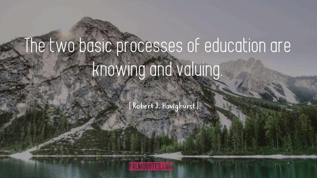 Robert J. Havighurst Quotes: The two basic processes of