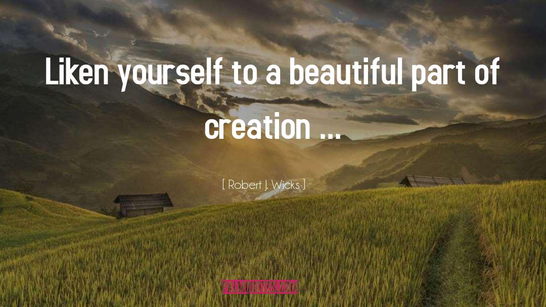 Robert J. Wicks Quotes: Liken yourself to a beautiful