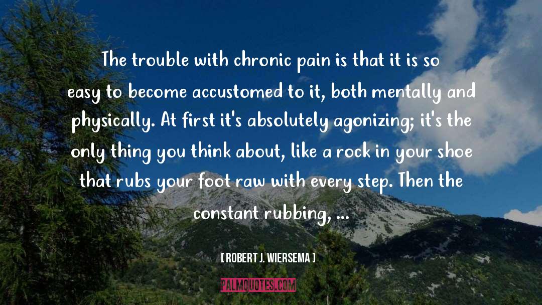 Robert J. Wiersema Quotes: The trouble with chronic pain