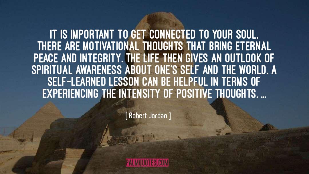 Robert Jordan Quotes: It is important to get