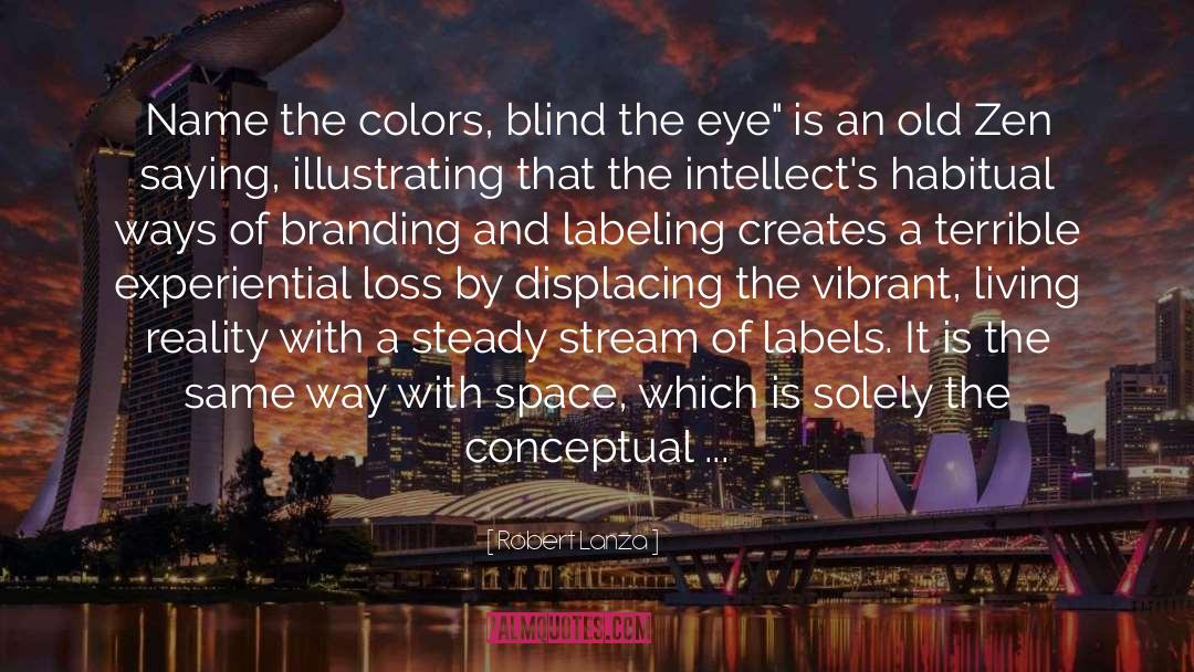 Robert Lanza Quotes: Name the colors, blind the