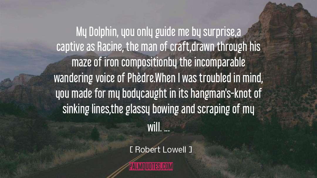 Robert Lowell Quotes: My Dolphin, you only guide