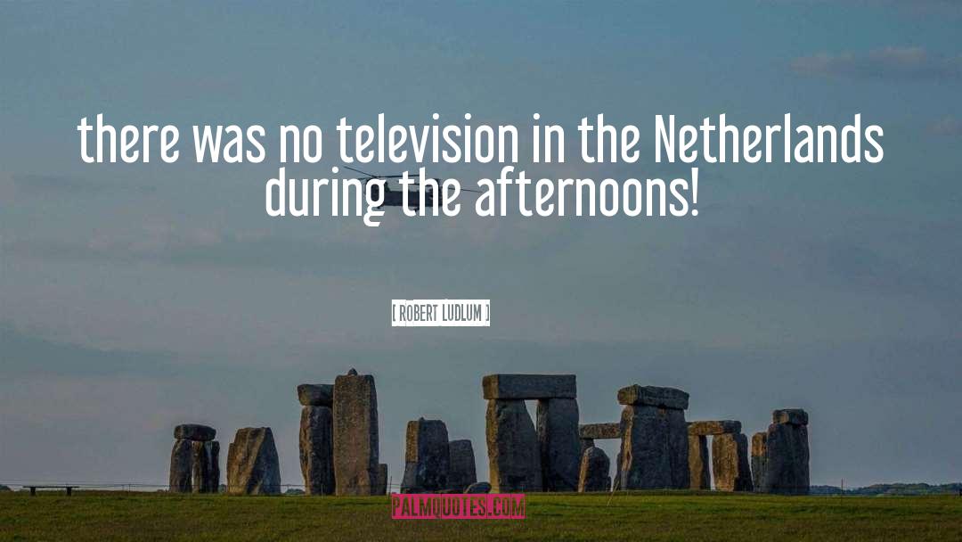 Robert Ludlum Quotes: there was no television in