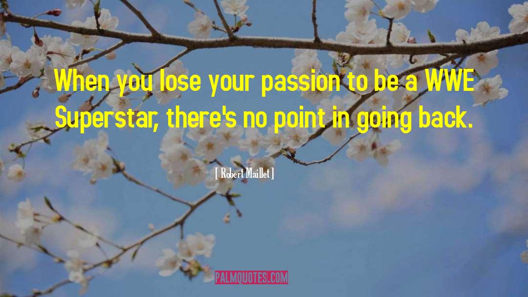Robert Maillet Quotes: When you lose your passion