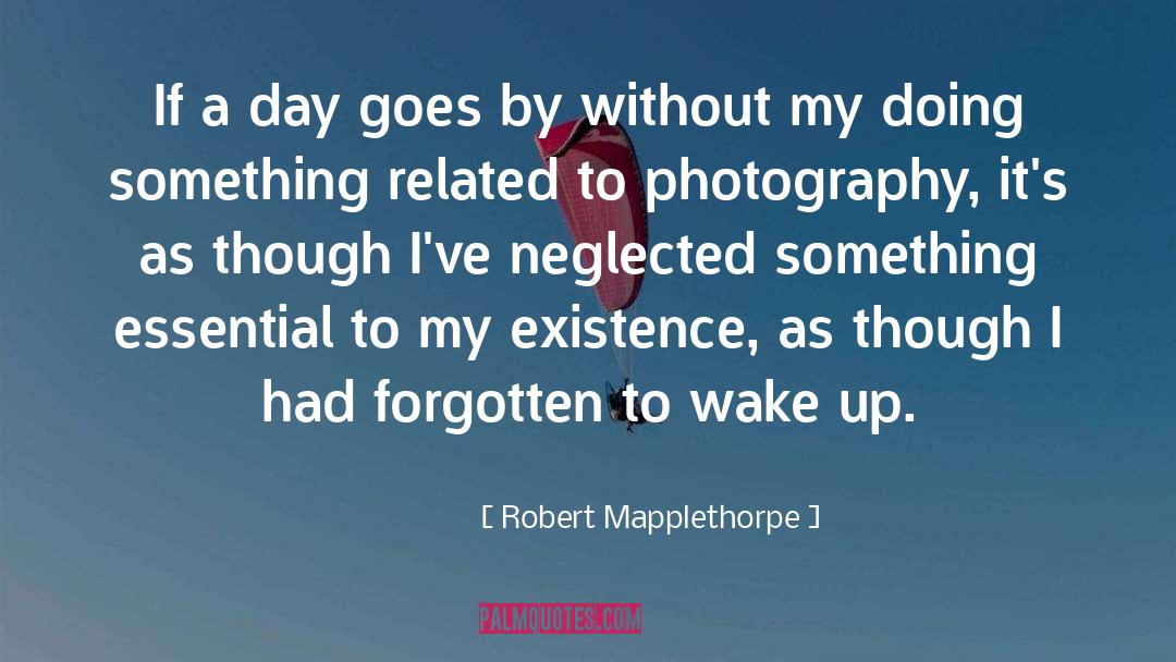 Robert Mapplethorpe Quotes: If a day goes by