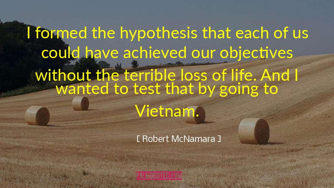 Robert McNamara Quotes: I formed the hypothesis that