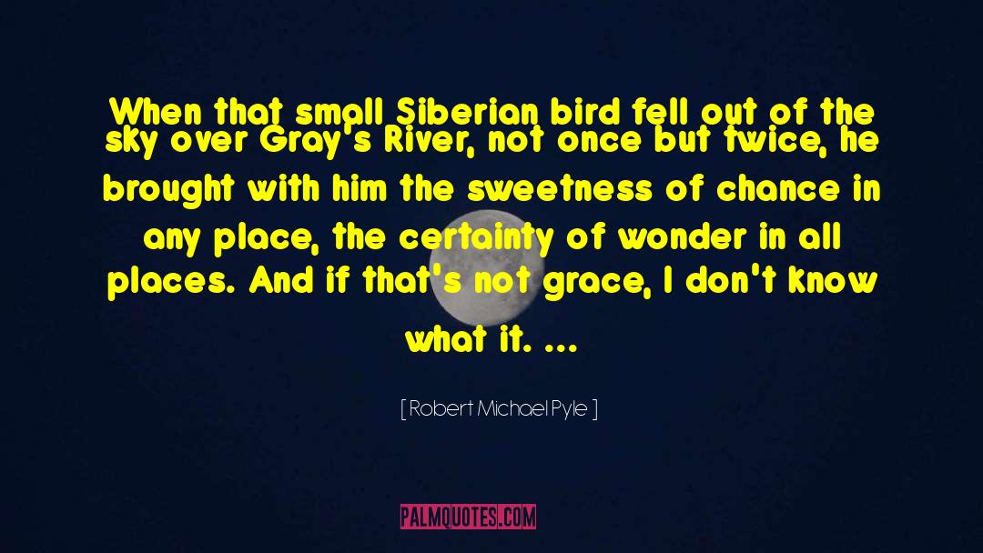 Robert Michael Pyle Quotes: When that small Siberian bird