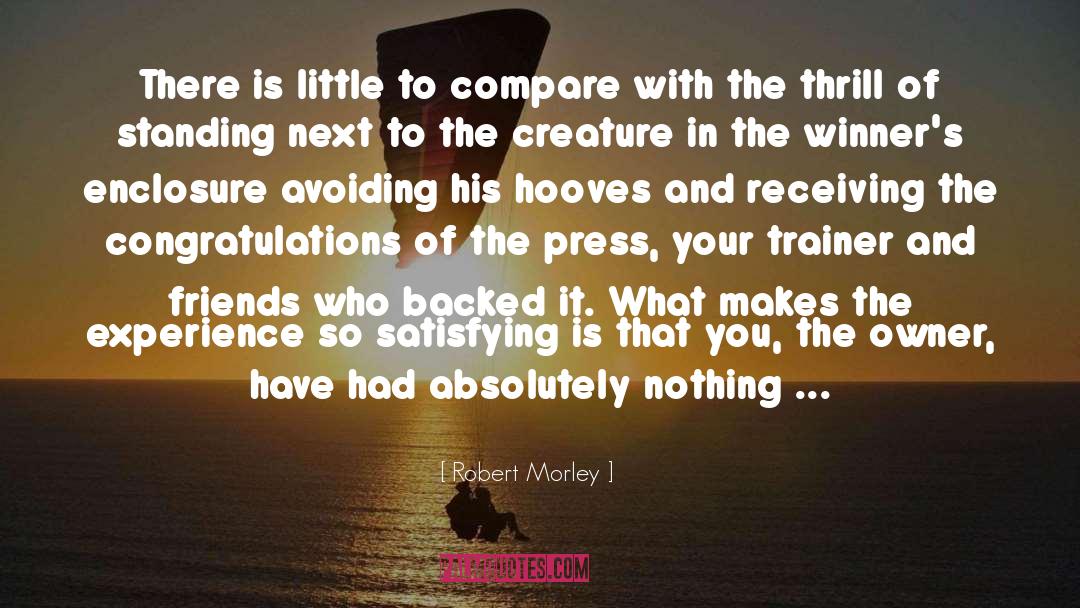 Robert Morley Quotes: There is little to compare