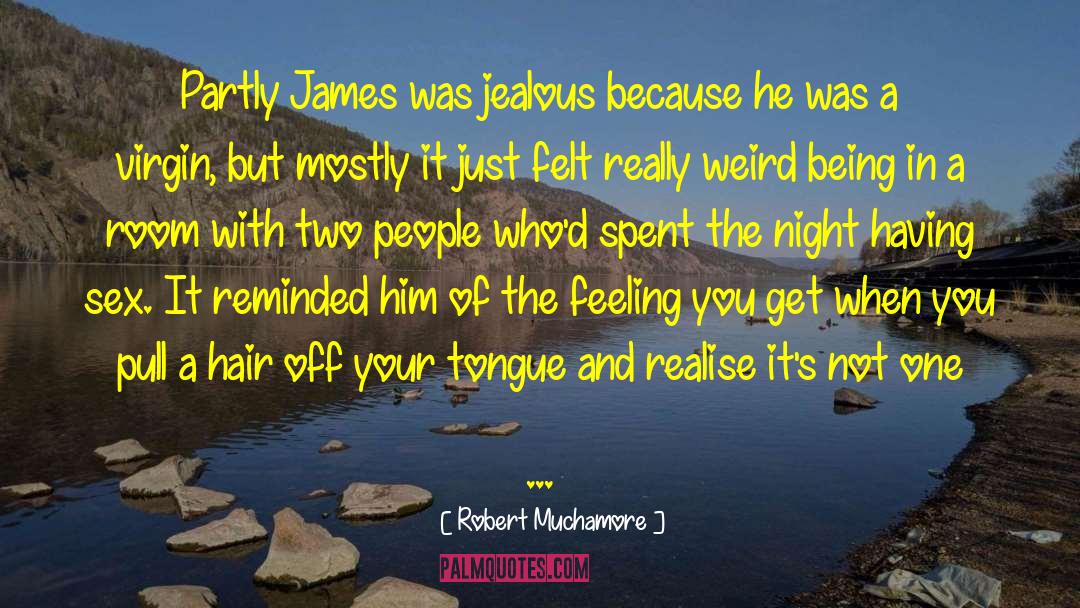 Robert Muchamore Quotes: Partly James was jealous because