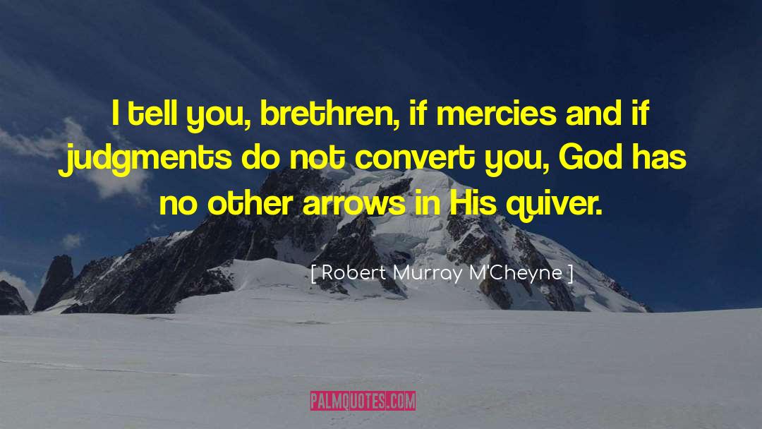 Robert Murray M'Cheyne Quotes: I tell you, brethren, if