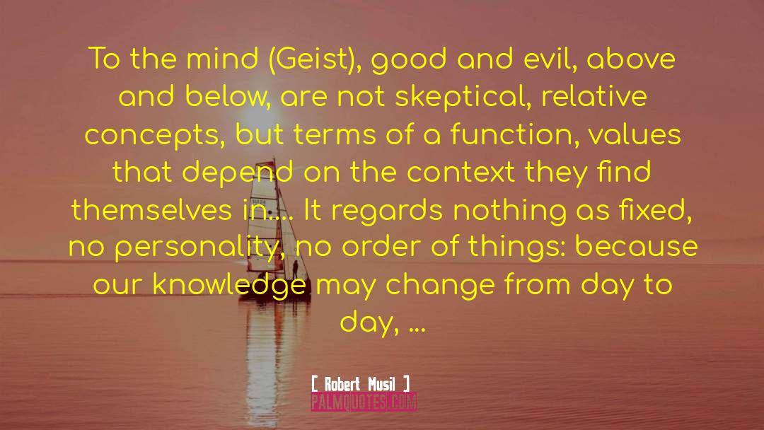 Robert Musil Quotes: To the mind (Geist), good