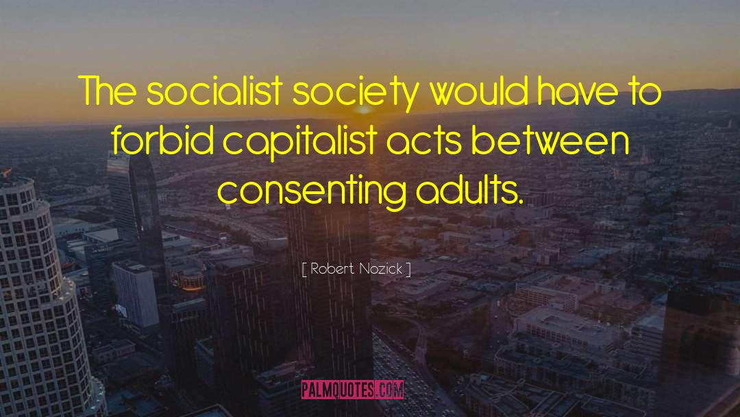 Robert Nozick Quotes: The socialist society would have