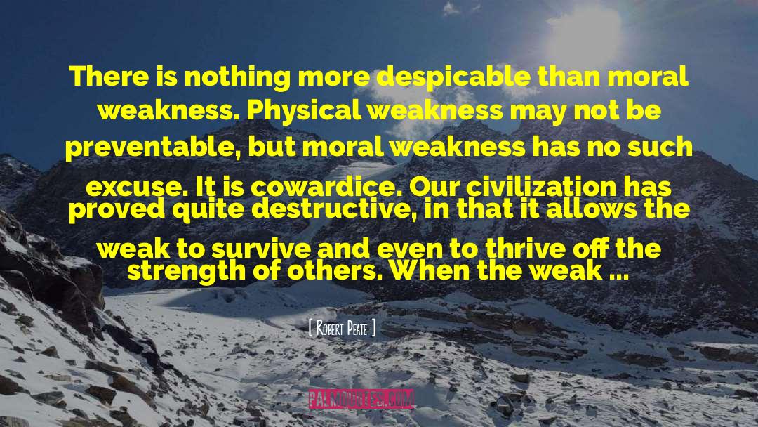 Robert Peate Quotes: There is nothing more despicable