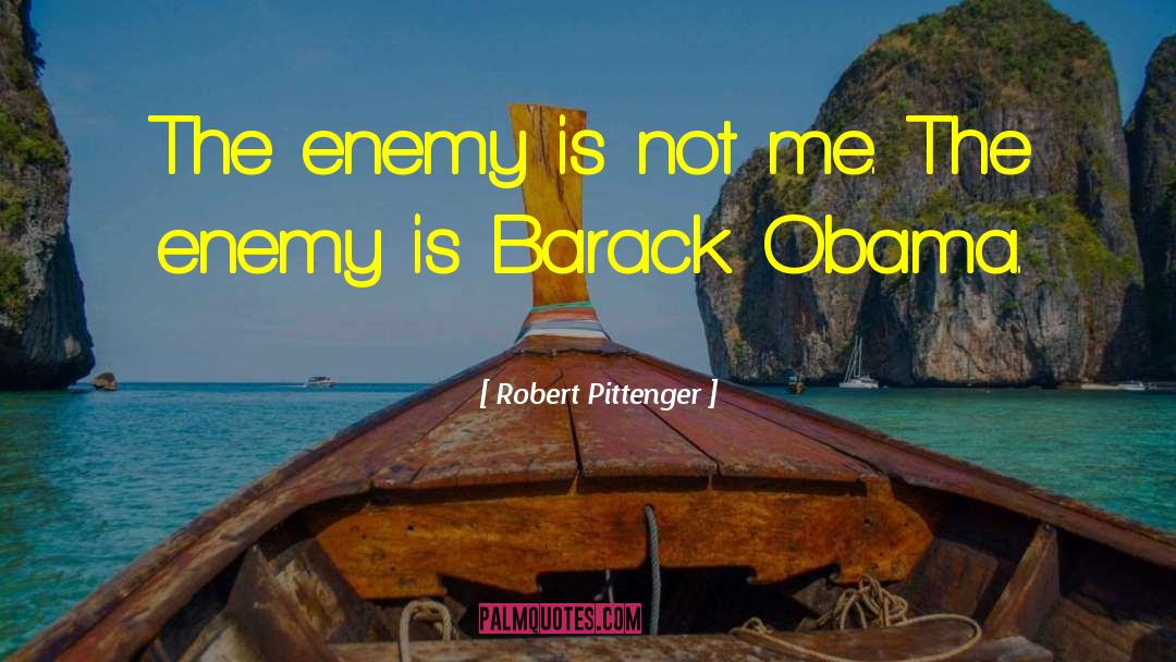 Robert Pittenger Quotes: The enemy is not me.