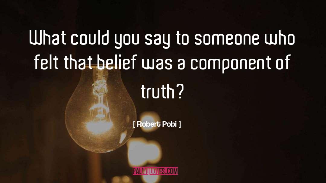 Robert Pobi Quotes: What could you say to