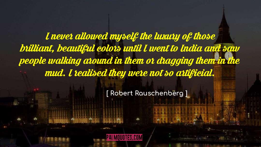 Robert Rauschenberg Quotes: I never allowed myself the