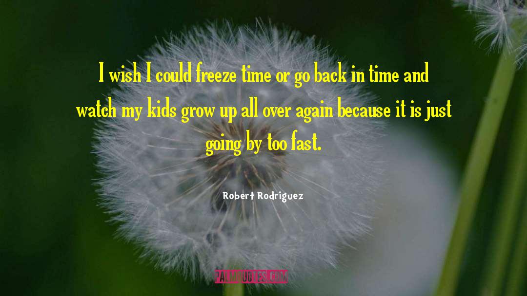 Robert Rodriguez Quotes: I wish I could freeze