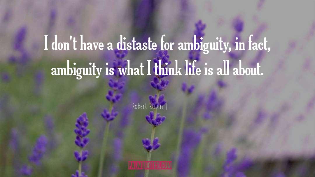Robert Rubin Quotes: I don't have a distaste