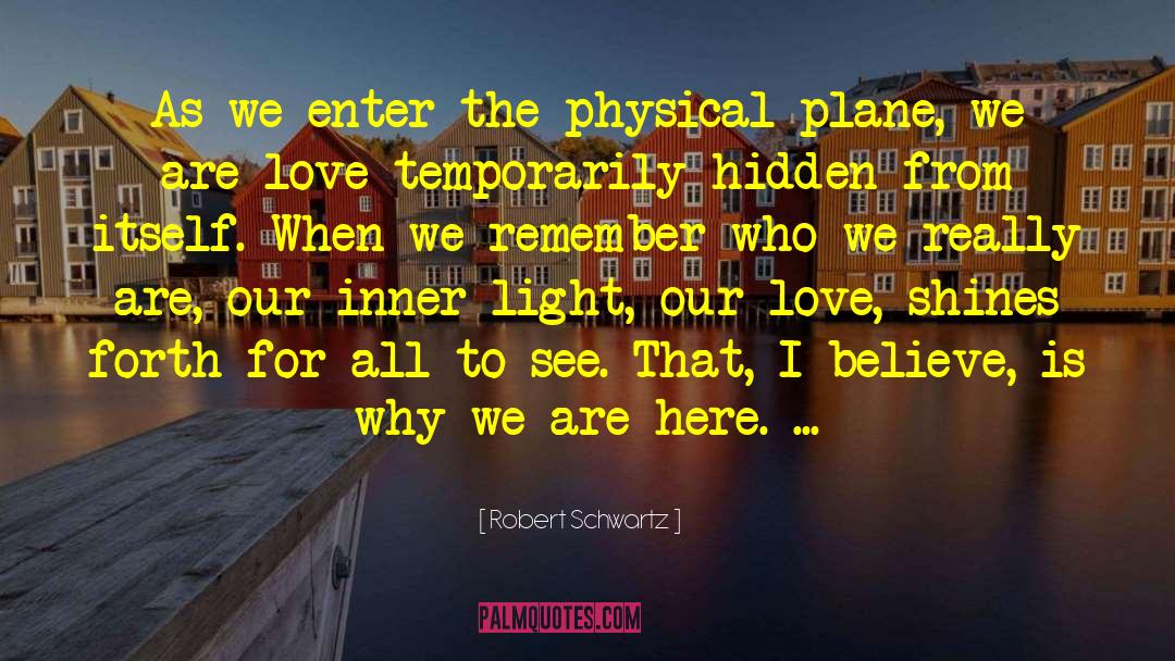 Robert Schwartz Quotes: As we enter the physical