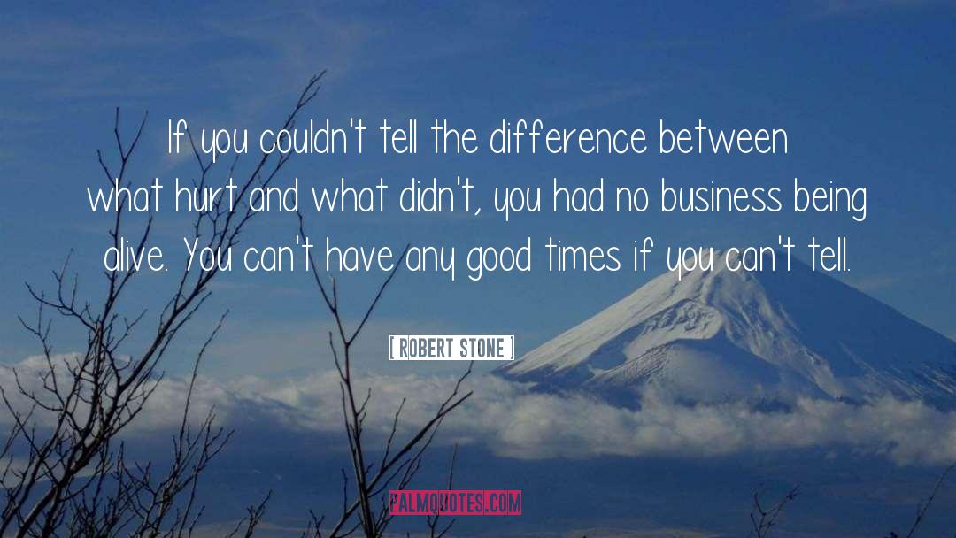 Robert Stone Quotes: If you couldn't tell the