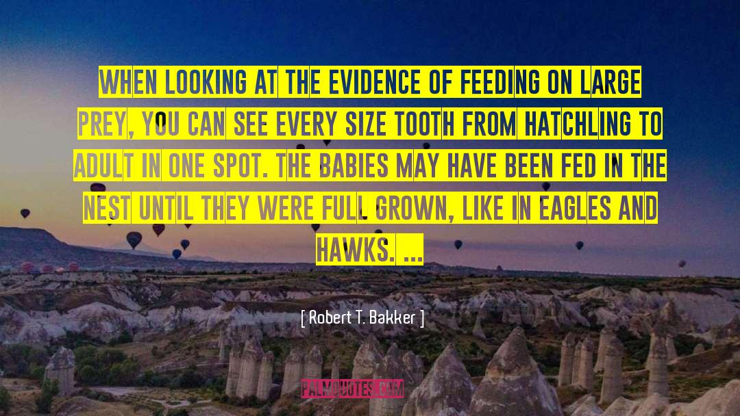 Robert T. Bakker Quotes: When looking at the evidence