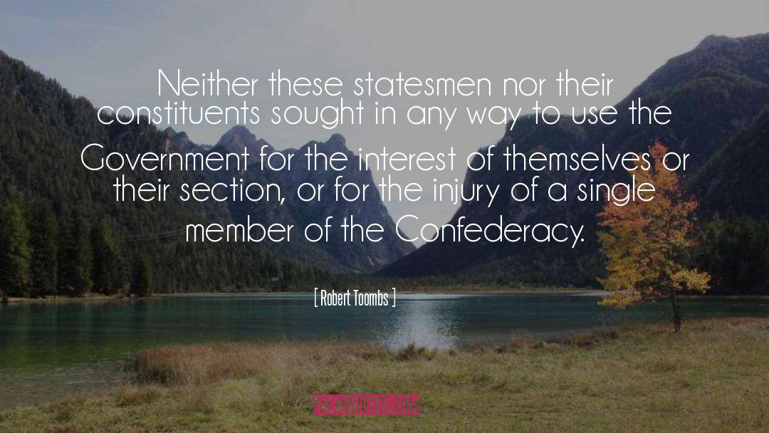 Robert Toombs Quotes: Neither these statesmen nor their