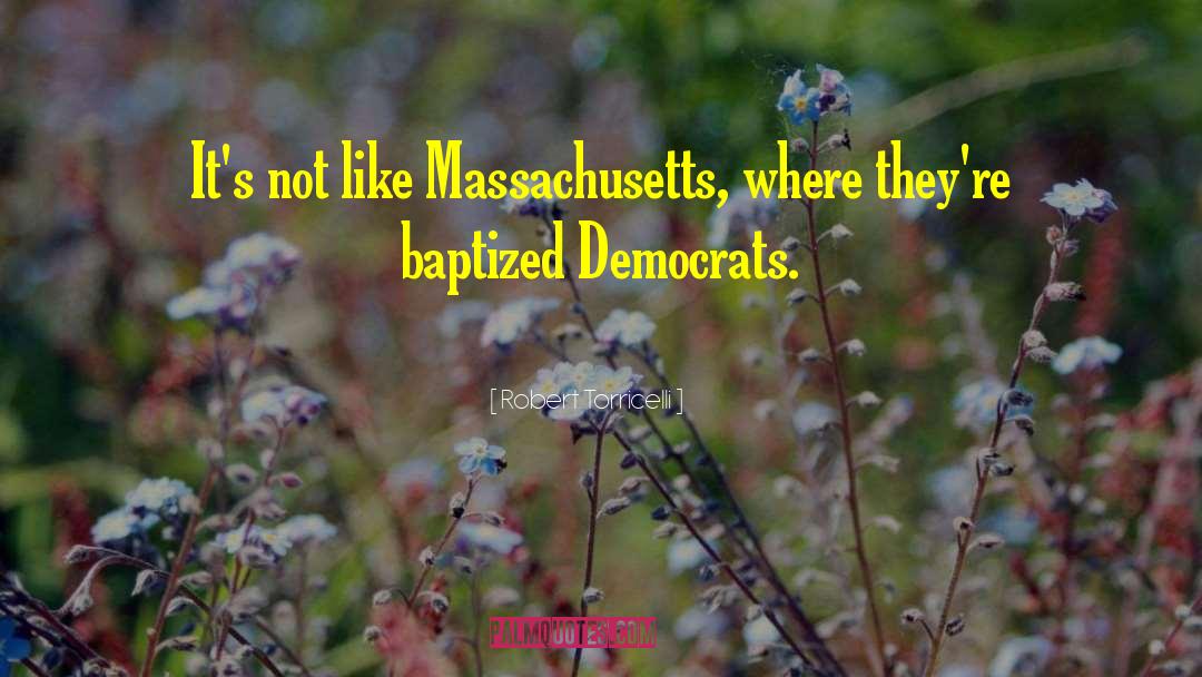 Robert Torricelli Quotes: It's not like Massachusetts, where
