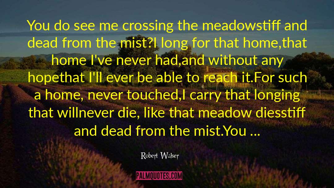 Robert Walser Quotes: You do see me crossing