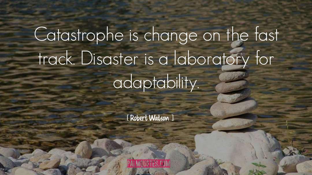 Robert Watson Quotes: Catastrophe is change on the