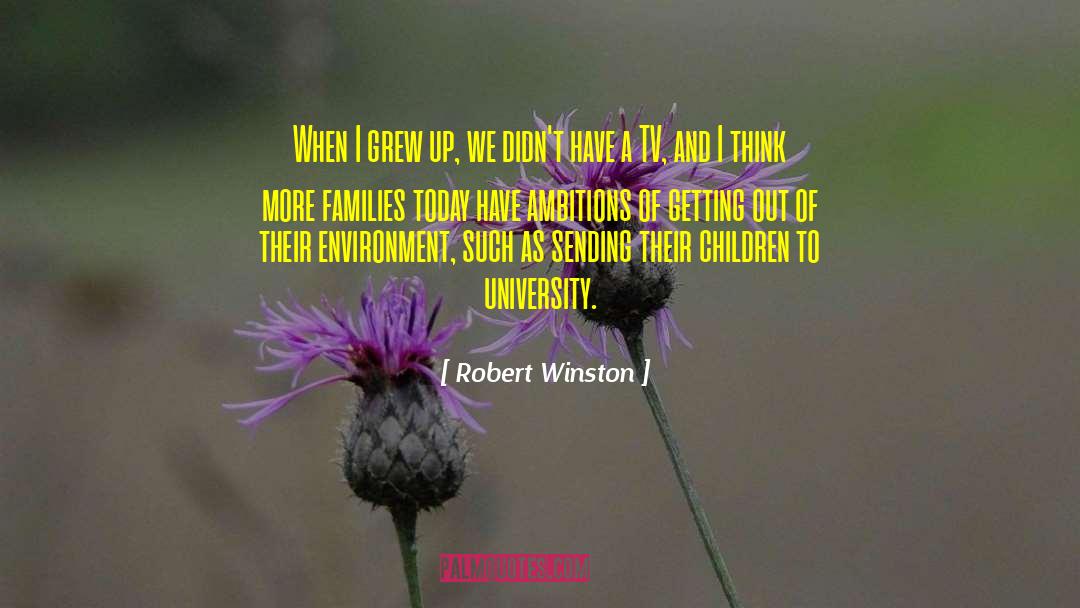 Robert Winston Quotes: When I grew up, we