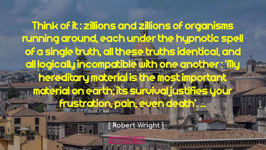 Robert Wright Quotes: Think of it : zillions