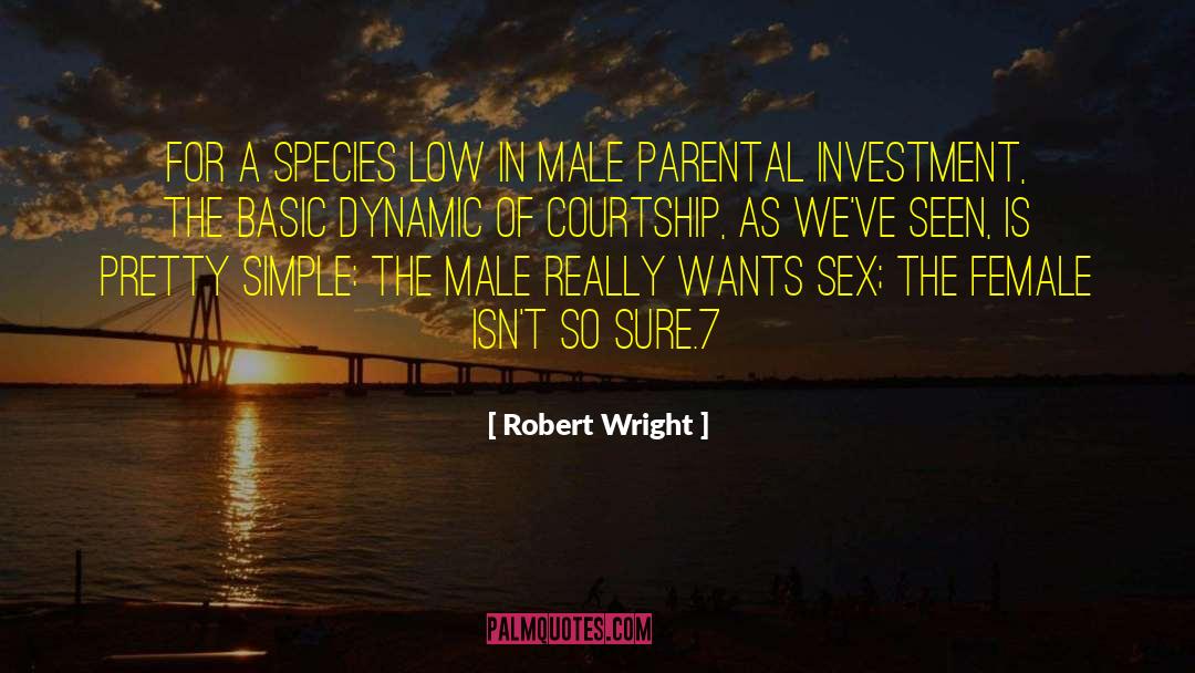 Robert Wright Quotes: For a species low in