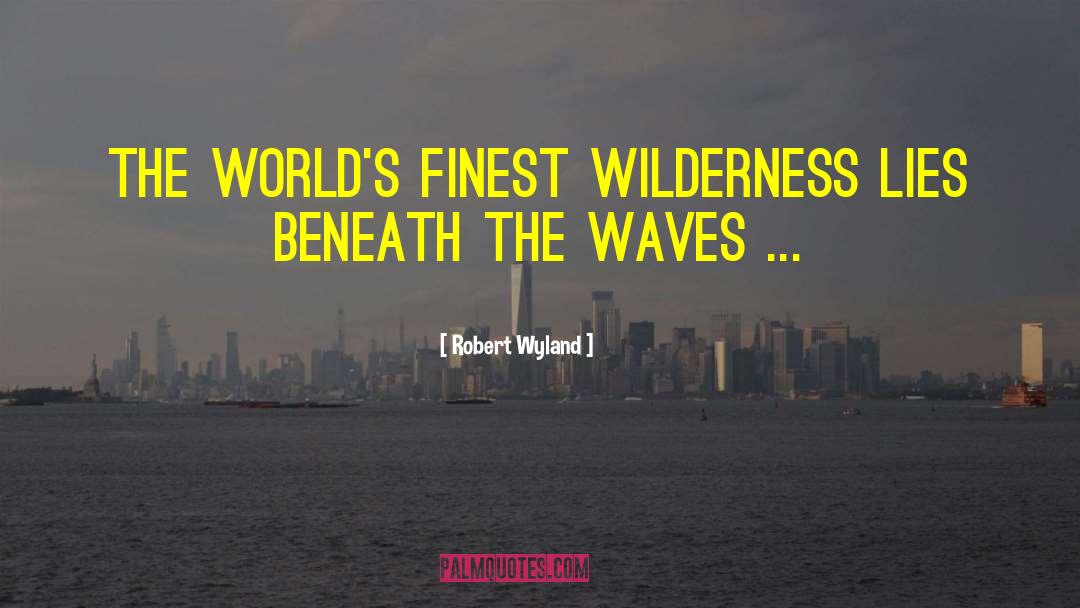 Robert Wyland Quotes: The world's finest wilderness lies