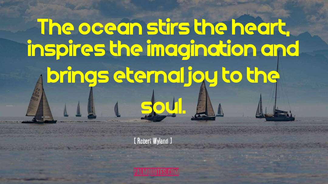 Robert Wyland Quotes: The ocean stirs the heart,