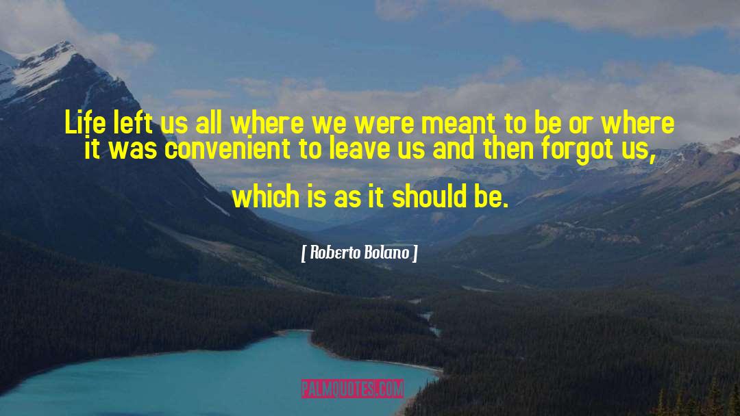 Roberto Bolano Quotes: Life left us all where